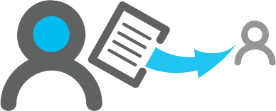 Illustration of document service over long distances